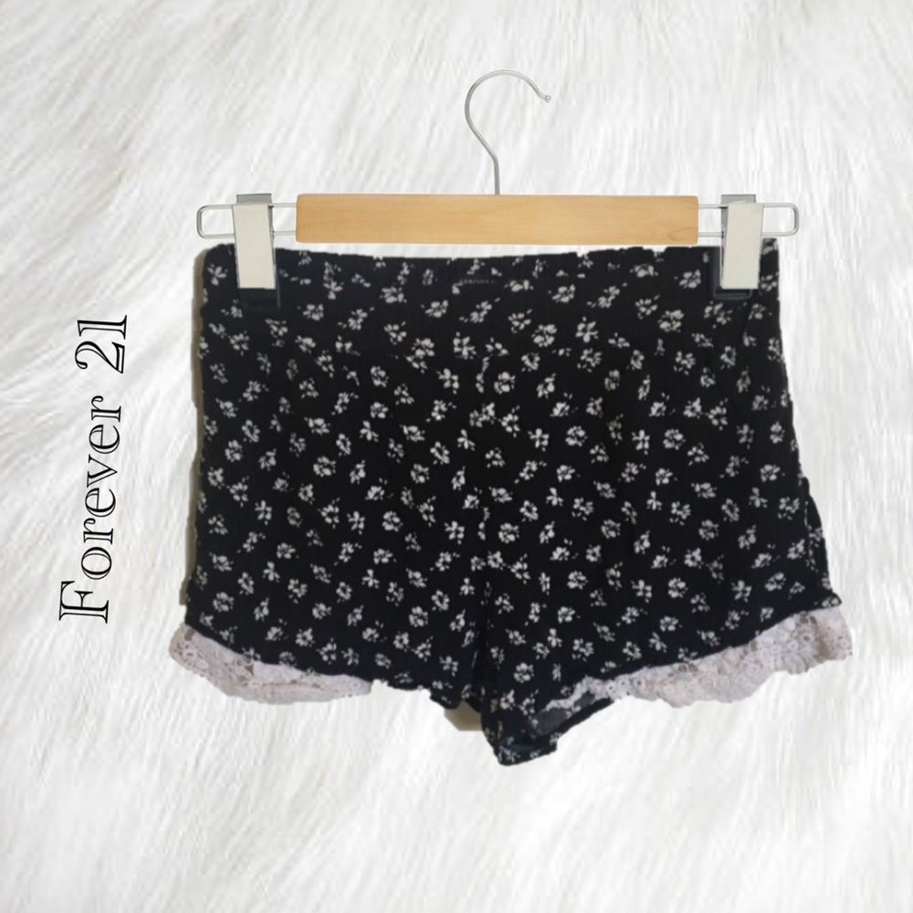 Forever 21 Floral Cotton Shorts